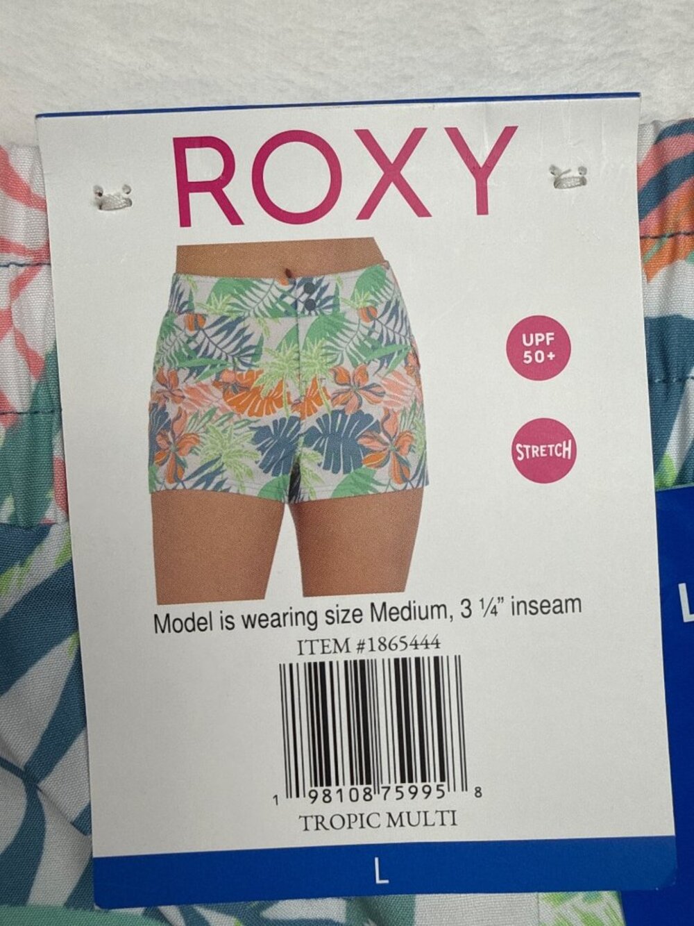 Roxy Womens Tropic Multi Floral Print Shorts UPF 50+ Size L New With Defects - Picture 5 of 9